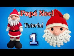 Papá Noel tejido a crochet paso a paso 1parte.