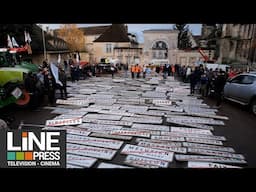 Agriculteurs contre la DDT et la préfecture de l'Yonne / Auxerre (89) - France 27 novembre 2024