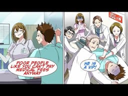 I went to the hospital but a girl refused me because I was poor [Manga Dub]