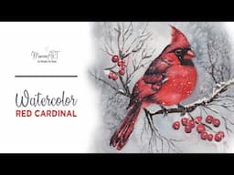 How to paint a cardinal in watercolor