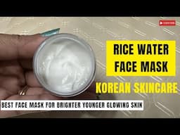 Rice water face mask with fresh rice water/Rice water face mask recipe for glass skin