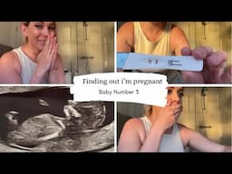 Finding out I’m pregnant with baby number 3 | Pregnancy test | Surprise baby