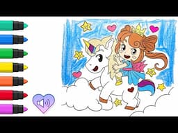 Unicorn Princess - Coloring Book Compilation For Kids