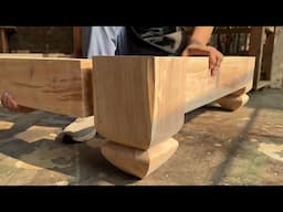 Challenging Woodworking Project: Building a Giant Bed from Large Trees