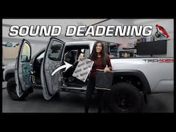 $200 Tacoma Sound Deadening 🔇 DIY Install + Results!