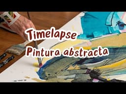 Timelapse de pintura abstracta: expresión y color en acción por Josh Jensen 🎨