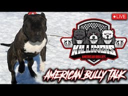 BIG THINGS GOIN DOWN AT THE KAMP!!!!! KILLINOIS KENNELS LIVE AMERICAN BULLY TALK!!!!!!!