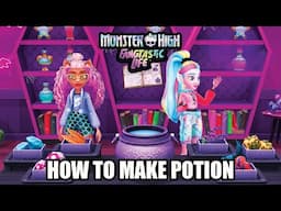 Monster High Fangtastic Life - ⭐How to Make Potion with Clawdeen Wolf and Lagoona Blue ⭐