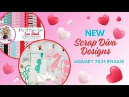 NEW SCRAP DIVA DESIGNS | VALENTINE DIES | JANUARY 2025 RELEASE | #scrapdivadesigns ‪@ScrapDiva29‬