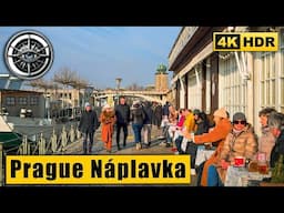 I Explored Prague Náplavka Farmers Market in Winter 🇨🇿 Czech Republic 4K HDR ASMR