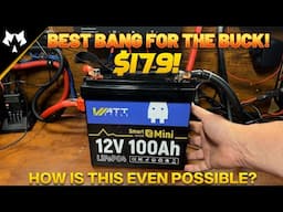 GREAT Budget Battery! - Wattcycle 12v 100ah LifePO4 Mini Bluetooth