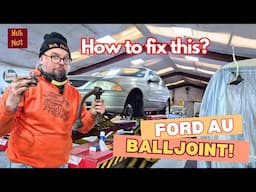 Aussie Ford (in the UK)  top balljoint, oil change with an actual ramp! (or lift, hoist etc)