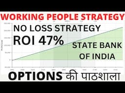 No Loss Strategy | SBIN & Gold MCX Swing Trading | Working People Strategy | Options Ki Paathshala