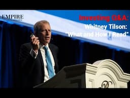 Whitney Tilson: "What and How I Read"