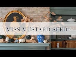 fall decorating | craft project | paper leaves & branches | autumn mantel | miss mustard seed