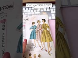 Which vintage pattern? 🧐 Help me pick! #vintagestyle #sewing #sewingpatterns #learntosew