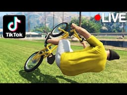 Recreating VIRAL GTA 5 STUNTS on Tik Tok #56! LIVE