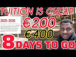 APPLY IN 8DAYS. PAY JUST €200 OR €400 PER SEMESTER.THE RICHEST COUNTRY IN EU