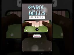 Carol Of The Bells easy tabs kalimba app tutorial #keylimba #kalimba #shorts #music #remix #cover