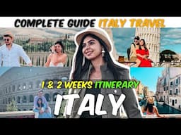 How To Travel ITALY in 14 Days | Italy Travel Vlog | Rome, Venice, Florence and 10 more cities