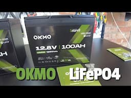 OKMO Group 24 Smart Bluetooth 12V 100Ah LiFePO4 Lithium Battery