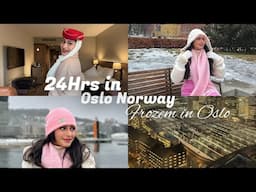 24 hrs Oslo Layover: FREEZING but Beautiful❄️✨Vlog✨❄️