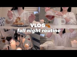 🍂☕️Cozy Fall Night Routine Habits | Living Alone in Korea VLOG | korean skincare, cooking, reading