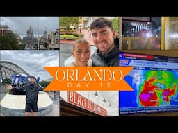 TRON Lightcycle Run | Hurricane Milton Preparations & Lockdown | Orlando Day 12