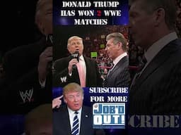 DONALD TRUMP is 2-0 in the WWE (and he's never wrestled a match)