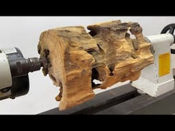 Amazing Woodturning Crazy - The Satisfactory Compensation Of Epoxy Resin For Termite Damaged Wood