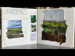 TOP TIPS making an EASY COLLAGE ART [landscape art] how to develop an idea