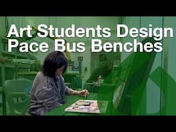 COD Art Students Transform Pace Bus Stops for 40th Anniversary