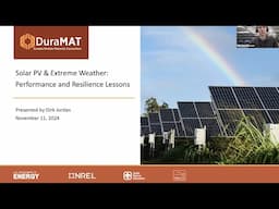 DuraMAT November 2024 Webinar