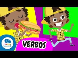 😀📚 VERBS in SPANISH | Learning Spanish | Fun Educational Videos for Kids @HappyLearningENG