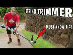 BEGINNERS GUIDE! HOW TO USE A STRING TRIMMER!