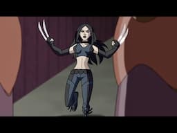 X-23 action scenes from the cartoons Compilation(2002-2008)