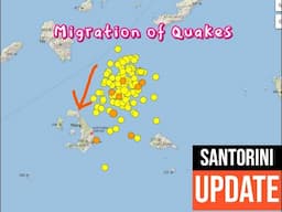 5.1 EQ Santorini Volcano Region. Quakes appear to be Migrating. Saturday update 2/8/2025