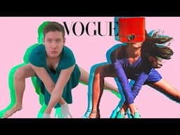 TRYING MODEL POSES FROM VOGUE MAGAZINE