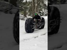 Bat Pod first test dive  on snow!