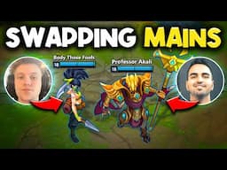 We Played Eachother's Mains Champions! ( SWAP MAINS ) - Ft. Professor Akali and Body