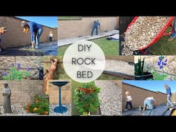 *NEW* DIY Rock Bed / Backyard River Rock Garden / Bird Bath / Statues / Wind Spinners / Planters