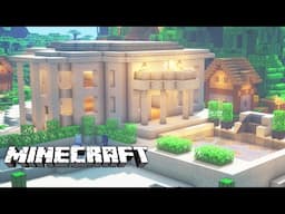 Sandstone Mansion Build Tutorial (Minecraft Survival)