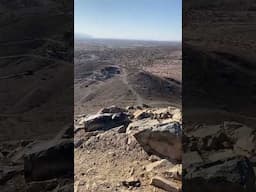 HIKING UP Q MOUNTAIN IN QUARTZSITE AZ #shorts #quartzsite #arizona