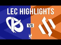 KC vs BDS Highlights | LEC 2025 Winter Split Week 3 Day 3 | Karmine Corp vs Team BDS