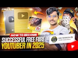 How To Become A Free Fire Youtuber In 2025🤝 My 6 Years Experienced Reveled☺️