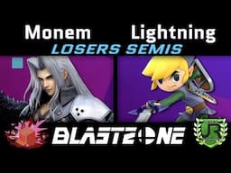 Monem (Sephiroth) vs Lightning (Toon Link) Blast Zone 106 LOSERS SEMIS