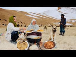 A Day in the Life of Shepherds in the High Mountains | Cooking Traditional Village Style Food