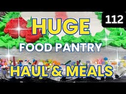 FRUGAL LIVING & Food Pantry Haul 2025 - Food Haul - FOOD BANK - Food Pantry Haul - Budget Meals