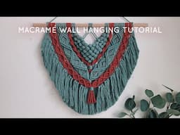 DIY layered macrame wall hanging tutorial || Boho room decor idea || Step by step