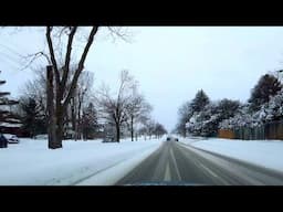 Winter Snow Storm in Toronto Driving  🇨🇦